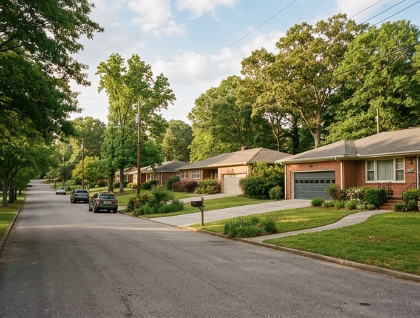 Residential neighborhood in Birmingham, Alabama