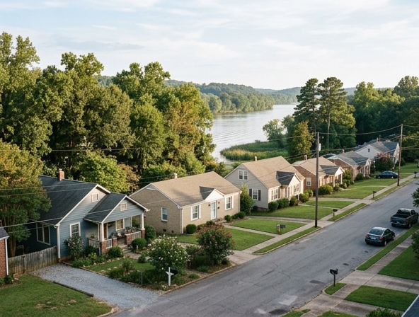 Gadsden Alabama community, Noccalula Falls and the Coosa River