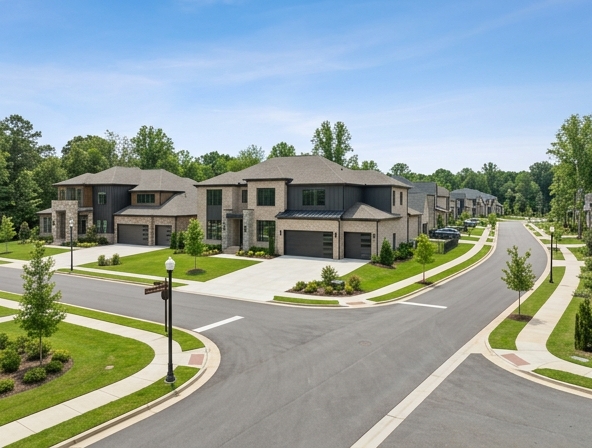 Residential neighborhood in Madison, Alabama