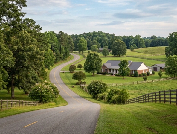 Residential neighborhood in Millbrook, Alabama